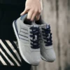 Breathable Sneakers Men Sport Running Shoes Women Light Athletic Shoes Leather Men Casual Flats Trail Walking Shoe Plus Size 45 - Image 3