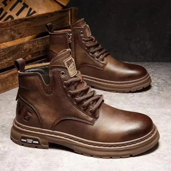 Winter Men's Boots Trendy Men's Shoes British Cargo Boots Outdoor Plus Size Versatile Casual Shoes man shoes ankle boots