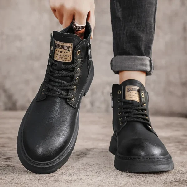 Winter Men's Boots Trendy Men's Shoes British Cargo Boots Outdoor Plus Size Versatile Casual Shoes man shoes ankle boots - Image 4