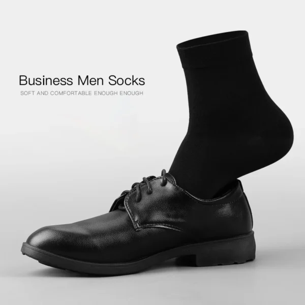 HSS Brand Men's Cotton Socks New Style Black Business Men Socks Soft Breathable Summer Winter for Male Socks Plus Size (6.5-14) - Image 4