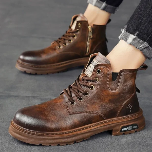 Winter Men's Boots Trendy Men's Shoes British Cargo Boots Outdoor Plus Size Versatile Casual Shoes man shoes ankle boots - Image 3