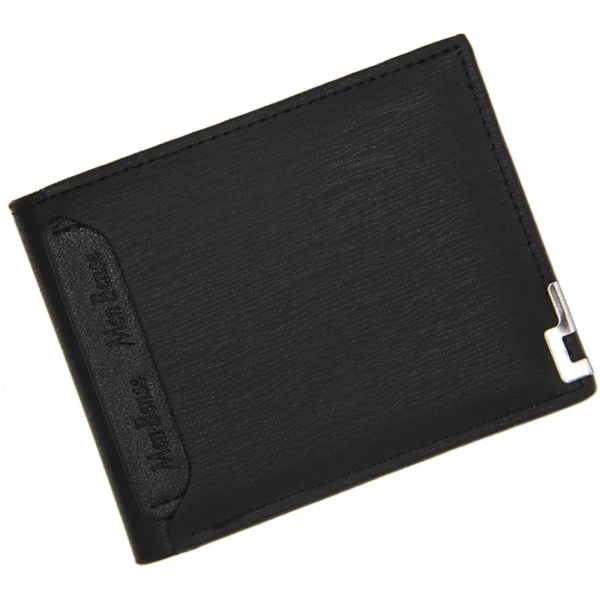 Fashion Men's Wallet PU Leather Short Card Holder Purse for Men Luxury Designer Billfold Male Portable Small Cardholder Wallets - Image 6