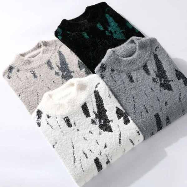 Brand Clothing High Quality Fashion Sweaters/Male Loose Casual Knitted Pullover/Man Casual Round Neck Sweaters M-3XL - Image 5